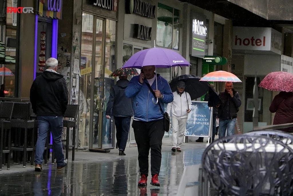 U narednim danima kiša: U ponedjeljak se na planinama u BiH očekuje snijeg