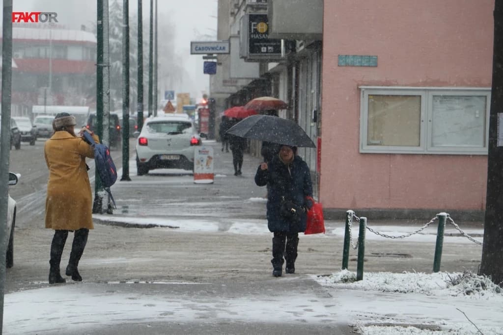 U BiH danas oblačno vrijeme sa kišom i snijegom, kako će biti narednih dana