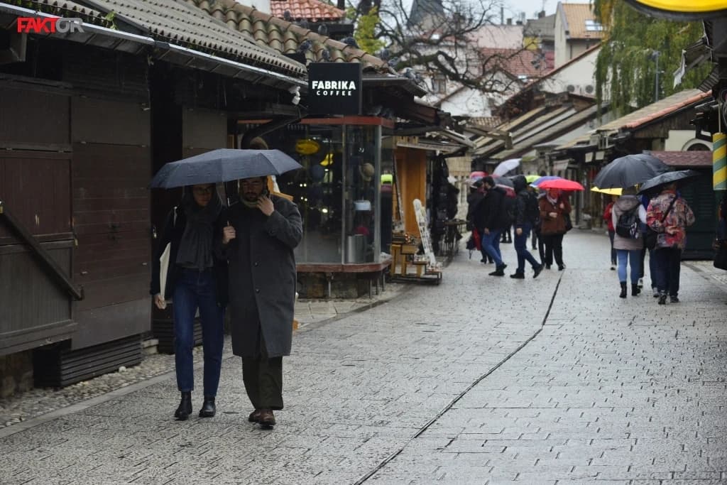 U BiH danas pretežno oblačno i nestabilno, očekuju se pljuskovi i grmljavina