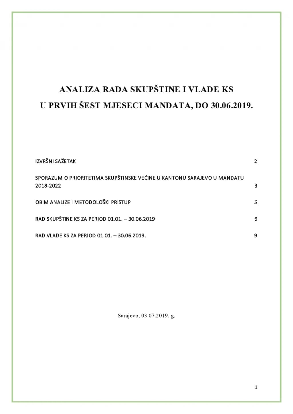 Analiza SDA: Šta opozicija zamjera vladajućoj koaliciji u KS