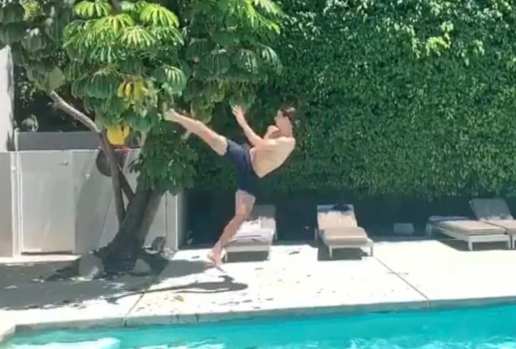 Zlatan Ibrahimović demonstrirao kako udara, "stradalo" stablo banane