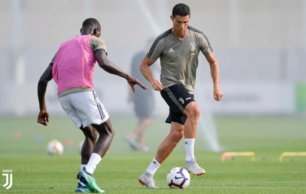 Cristiano Ronaldo na treningu Juventusa