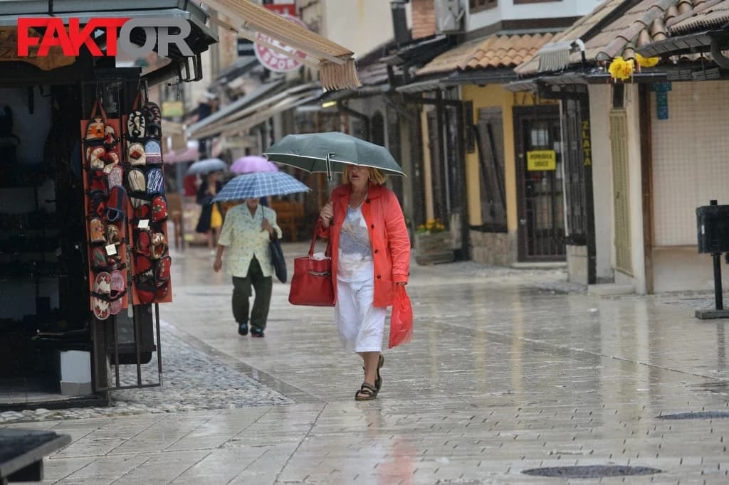 Danas pretežno oblačno, u većem dijelu zemlje slaba kiša