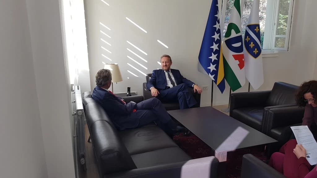 Johann Sattler i Bakir Izetbegović