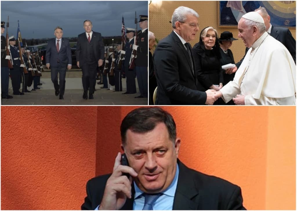 Predsjedništvo BiH u tri slike: Pentagon, Vatikan i telefon