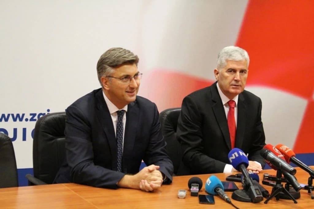 Andrej Plenković i Dragan Čović