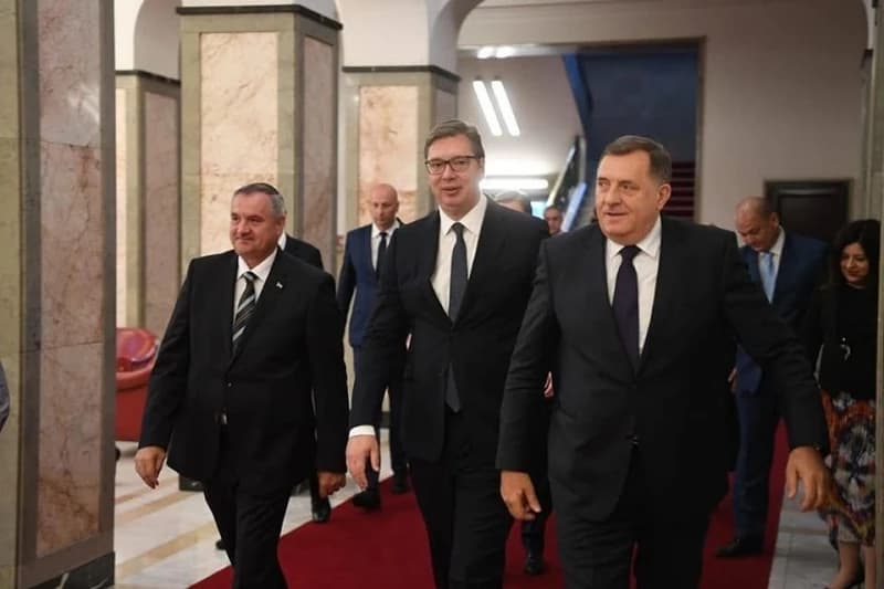 Aleksandar Vučić i Milorad Dodik