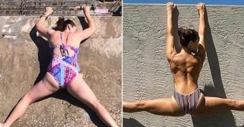 Oponašala atletsku pozu Instagram modela, fotka nasmijala više od pola miliona ljudi